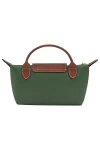Longchamp Bag Le Pliage Original Pouch with Handle British Green Recycled Canvas Women
