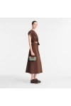 Longchamp Bag Le Pliage Original Pouch with Handle Celadon Recycled Canvas Women