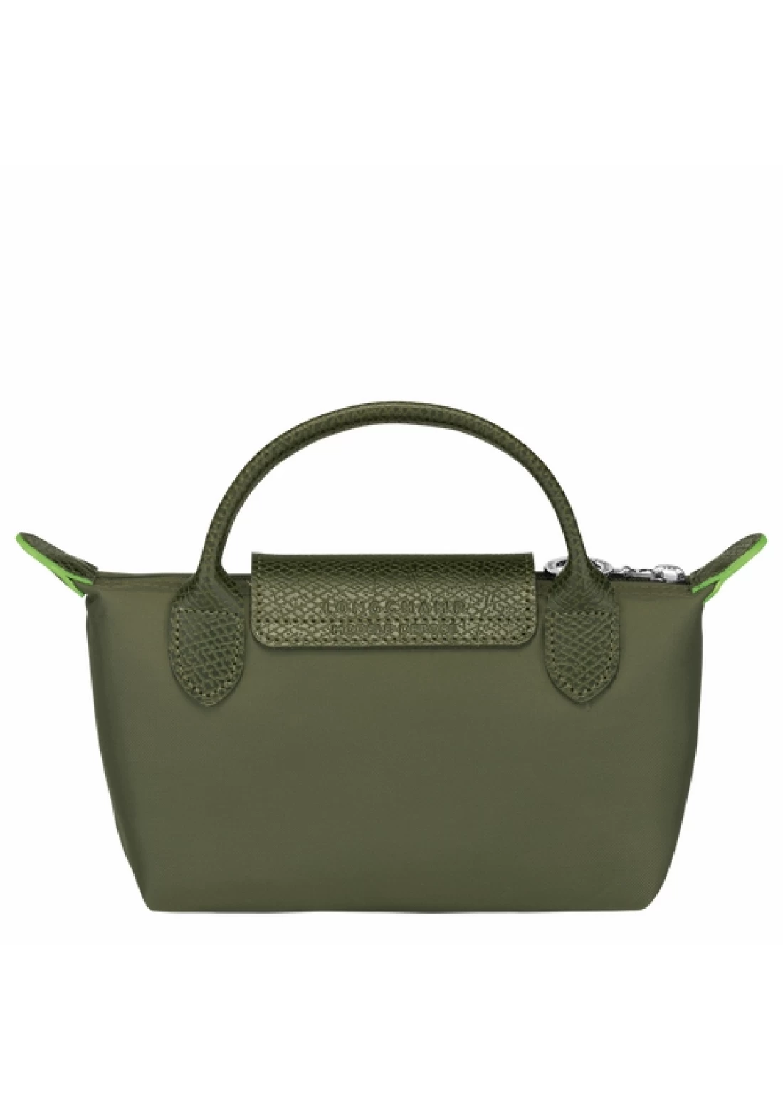 Longchamp Le Pliage Green Pouch with Handle Green Women