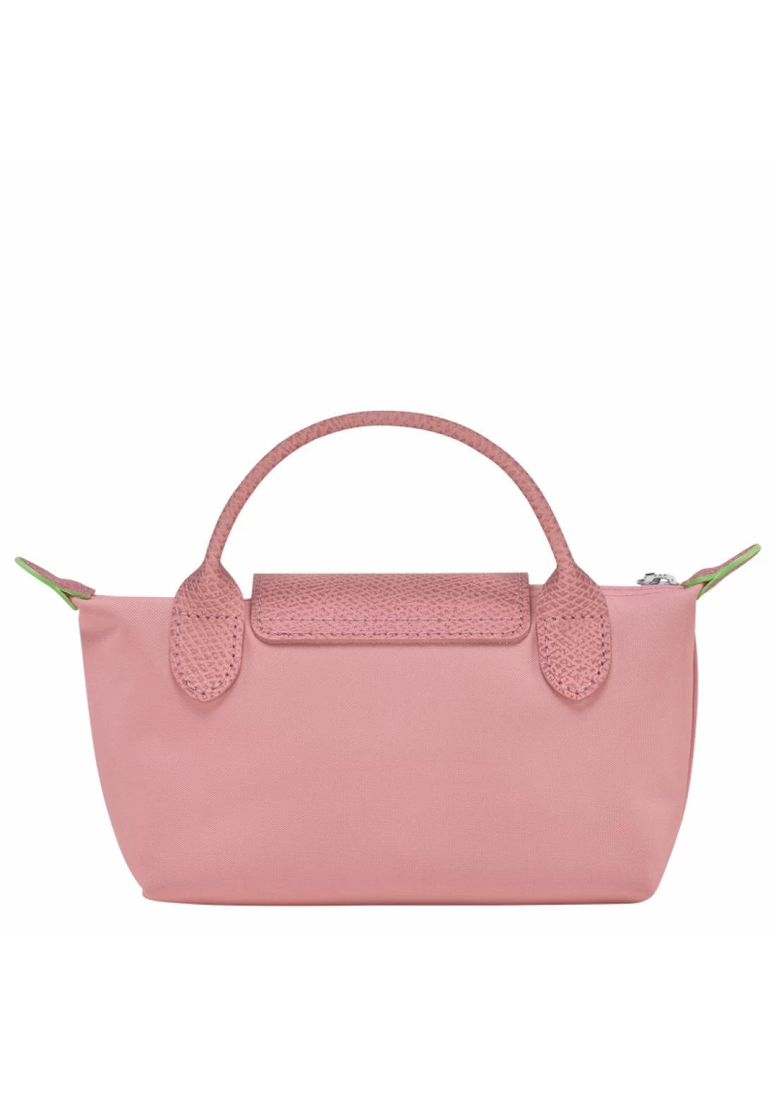 Le Pliage Green Pouch with handle Pink - Recycled canvas