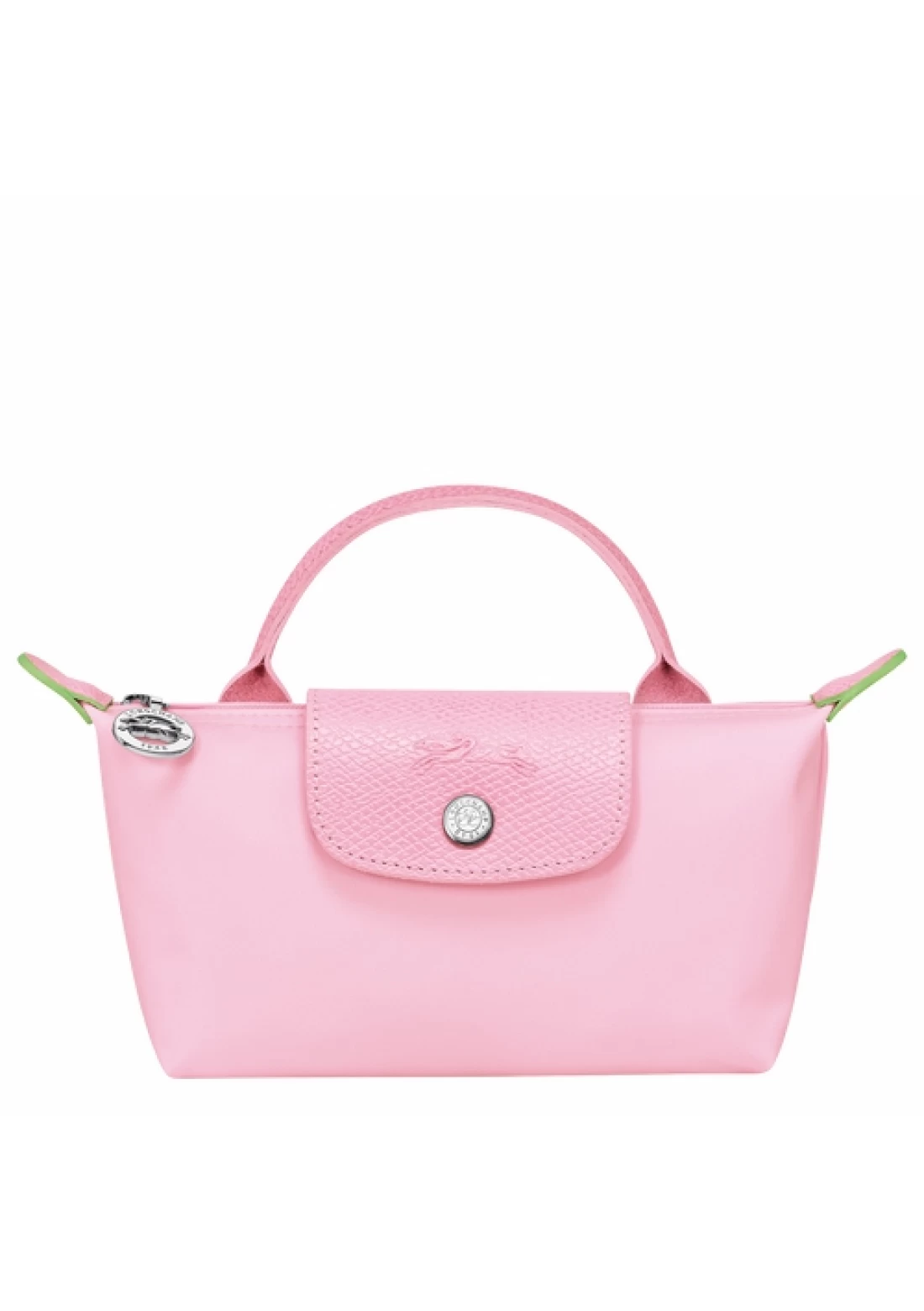 Longchamp Le Pliage Green Pouch with Handle Pink Women