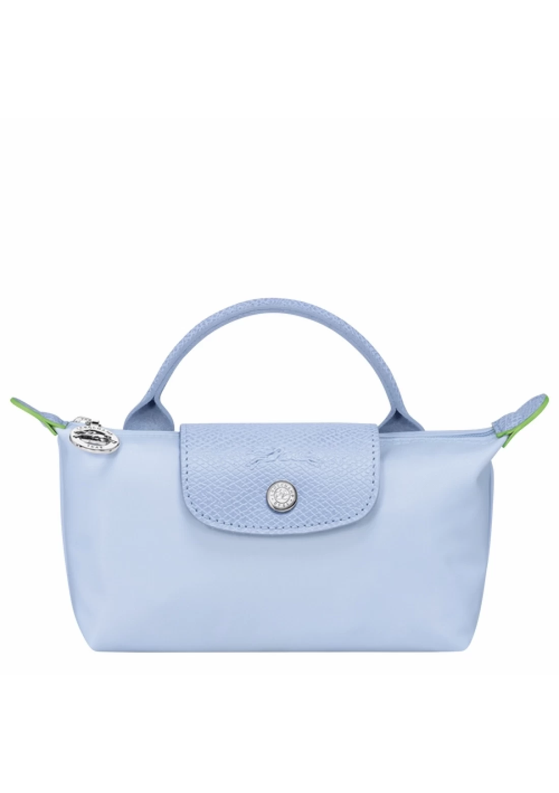 Longchamp Le Pliage Green Pouch with Handle Blue Women