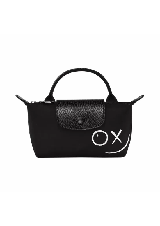 Longchamp X André Saraiva Le Pliage Pouch Black Women