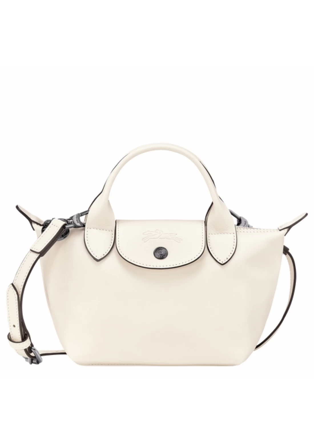 Longchamp Le Pliage Xtra Leather Handbag XS Beige Women