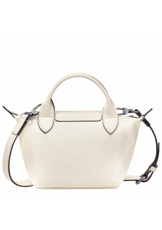 Longchamp Le Pliage Xtra Leather Handbag XS Beige Women