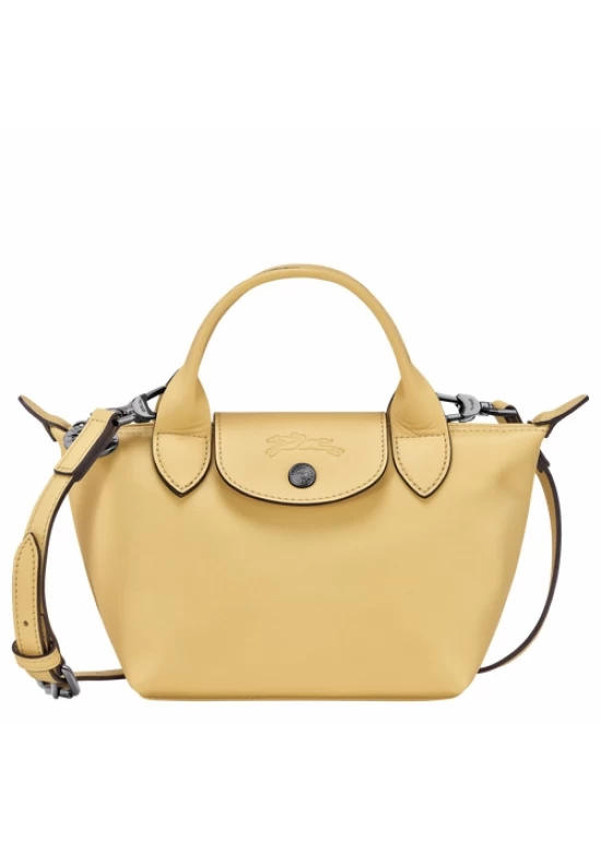 Longchamp Le Pliage Xtra Leather Handbag XS Wheat Women