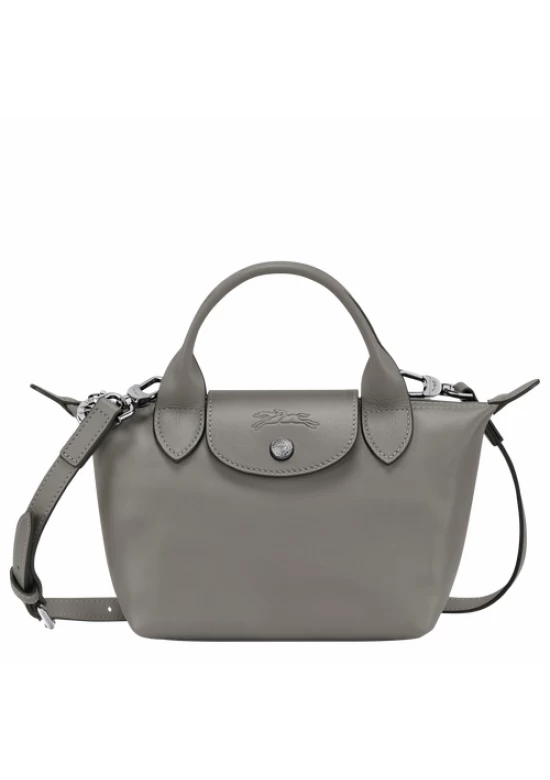 Longchamp Le Pliage Xtra Leather Handbag XS Turtledove Women