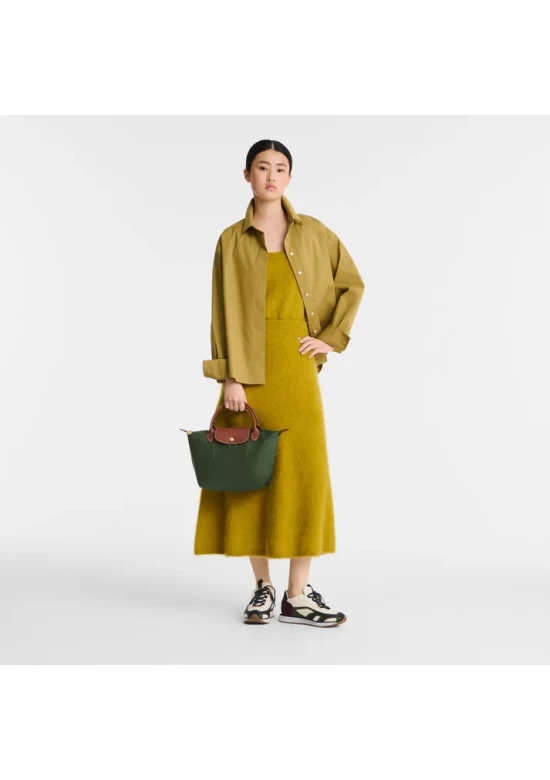 Longchamp Bag Le Pliage Original S Handbag British Green Recycled Canvas Women