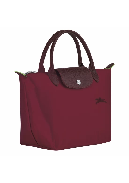 Longchamp Le Pliage Green S Handbag Recycled Canvas Red Women