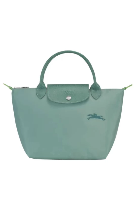 Longchamp Le Pliage Green S Handbag Recycled Canvas Lagoon Women