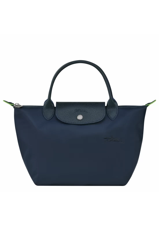 Longchamp Le Pliage Green S Handbag Recycled Canvas Navy Women