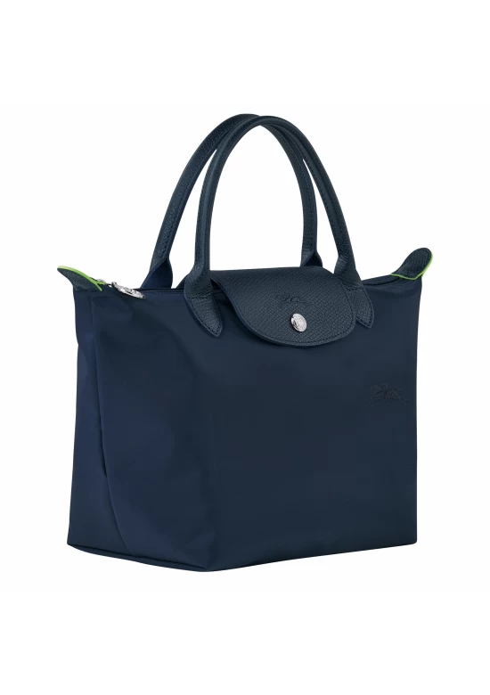 Longchamp Le Pliage Green S Handbag Recycled Canvas Navy Women