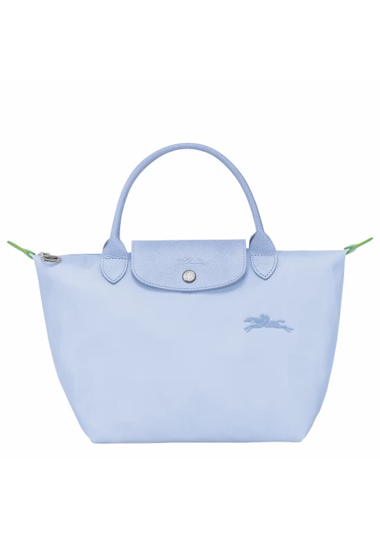 Longchamp Le Pliage Green S Handbag Recycled Canvas Sky Blue Women