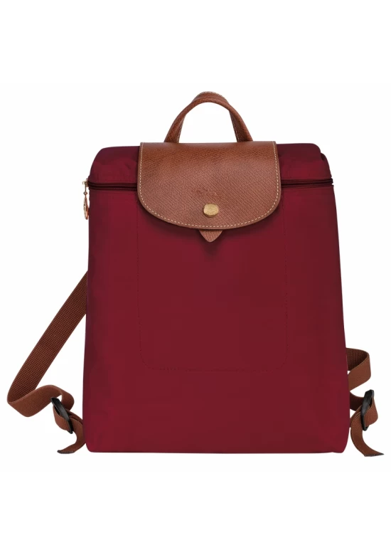 Longchamp Le Pliage Original Backpack Recycled Canvas Red Women