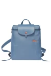 Longchamp Le Pliage Club Backpack Blue Mist 70th Anniversary Edition Women