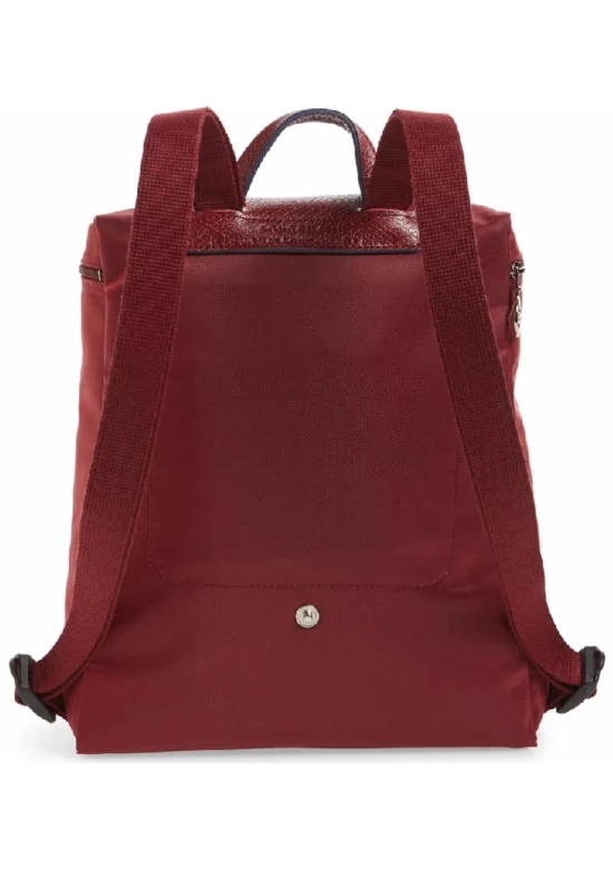 Longchamp Le Pliage Club Backpack Garnet Red 70th Anniversary Edition Women