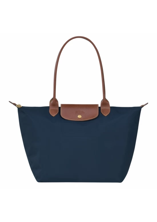 Longchamp Le Pliage Original L Tote Bag Recycled Canvas Navy Women