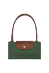 Longchamp Bag Le Pliage Original L Tote British Green Recycled Canvas Women