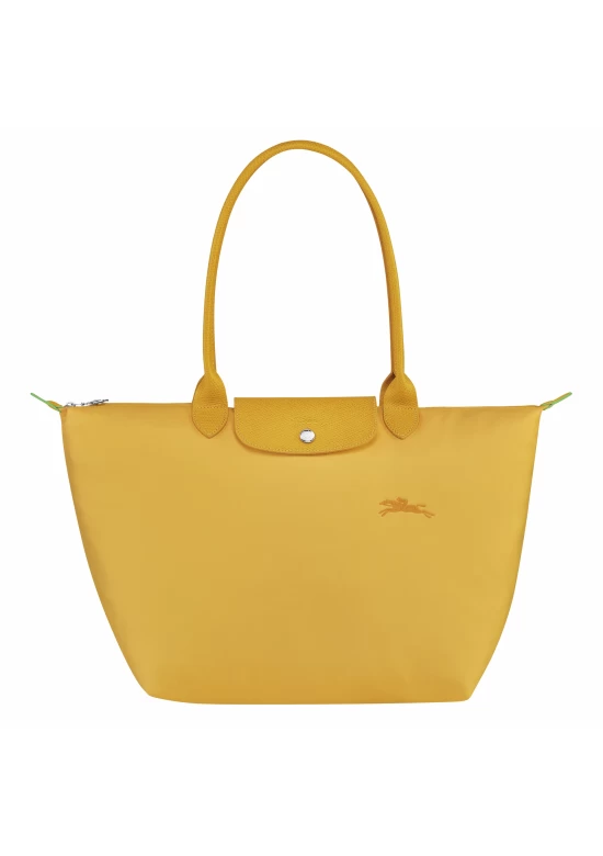 Longchamp Le Pliage Green L Tote Bag Recycled Canvas Corn Women