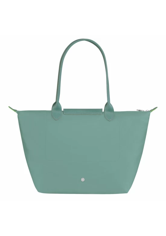 Longchamp Le Pliage Green L Tote Bag Recycled Canvas Lagoon Women