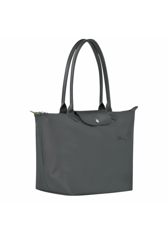 Longchamp Le Pliage Green L Tote Bag Recycled Canvas Graphite Women