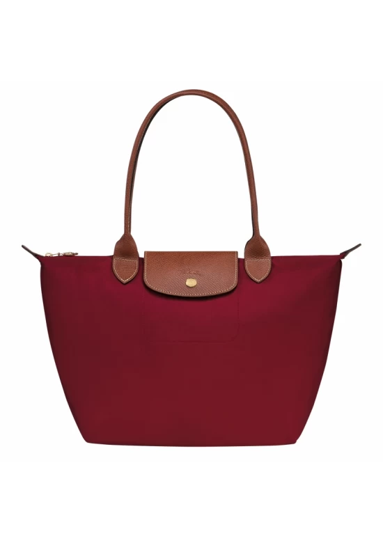 Longchamp Le Pliage Original M Tote Bag Recycled Canvas Red Women