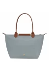 Longchamp Le Pliage Original M Tote Bag Recycled Canvas Steel Women