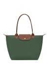 Longchamp Bag Le Pliage Original M Tote Bag British Green Recycled Canvas Women