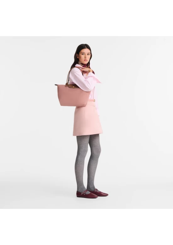 Longchamp Bag Le Pliage Original M Tote Bag Pink Tea Recycled Canvas Women