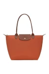 Longchamp Bag Le Pliage Original M Tote Bag Brick Recycled Canvas Women