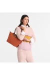 Longchamp Bag Le Pliage Original M Tote Bag Brick Recycled Canvas Women