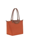 Longchamp Bag Le Pliage Original M Tote Bag Brick Recycled Canvas Women