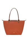 Longchamp Bag Le Pliage Original M Tote Bag Brick Recycled Canvas Women