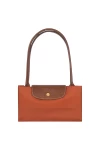 Longchamp Bag Le Pliage Original M Tote Bag Brick Recycled Canvas Women