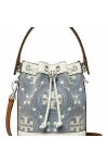 Tory Burch Mini T Monogram Denim Bucket Bag Women