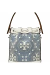 Tory Burch Mini T Monogram Denim Bucket Bag Women