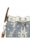 Tory Burch Mini T Monogram Denim Bucket Bag Women