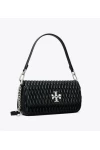 Tory Burch Small Kira Ruched Flap Shoulder Bag Black Women