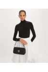 Tory Burch Small Kira Ruched Flap Shoulder Bag Black Women