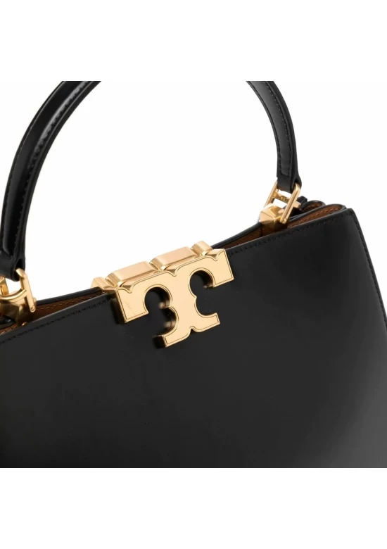 Tory Burch Eleanor Leather Satchel Bag Black Women