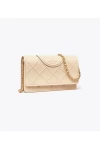 Tory Burch Fleming Soft Chain Wallet New Cream Women