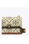 Tory Burch T Monogram Grommet Small Shoulder Bag Ivory Women