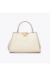 Tory Burch Eleanor Spazzolato Satchel Light Cream Women