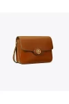 Tory Burch Robinson Spazzolato Convertible Shoulder Bag Dark Sienna Women