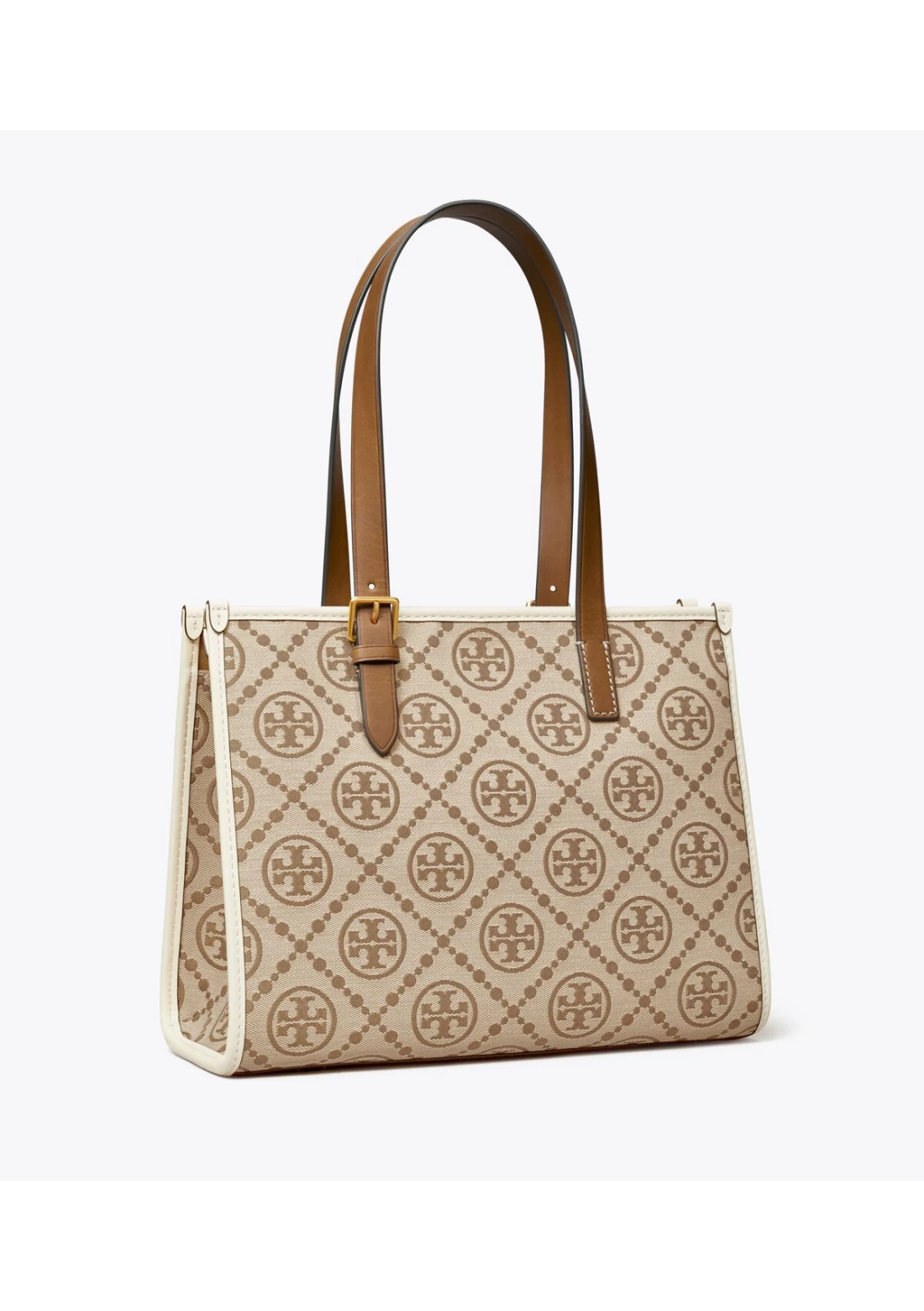 Tory Burch Women's Mini T Monogram Jacquard Pouchette - Hazelnut