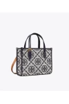 Tory Burch Mini T Monogram Square Tote Tory Navy Women