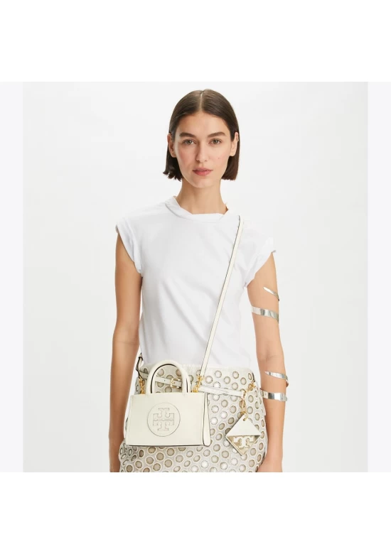 Tory Burch Mini Ella Bio Tote Warm White Women