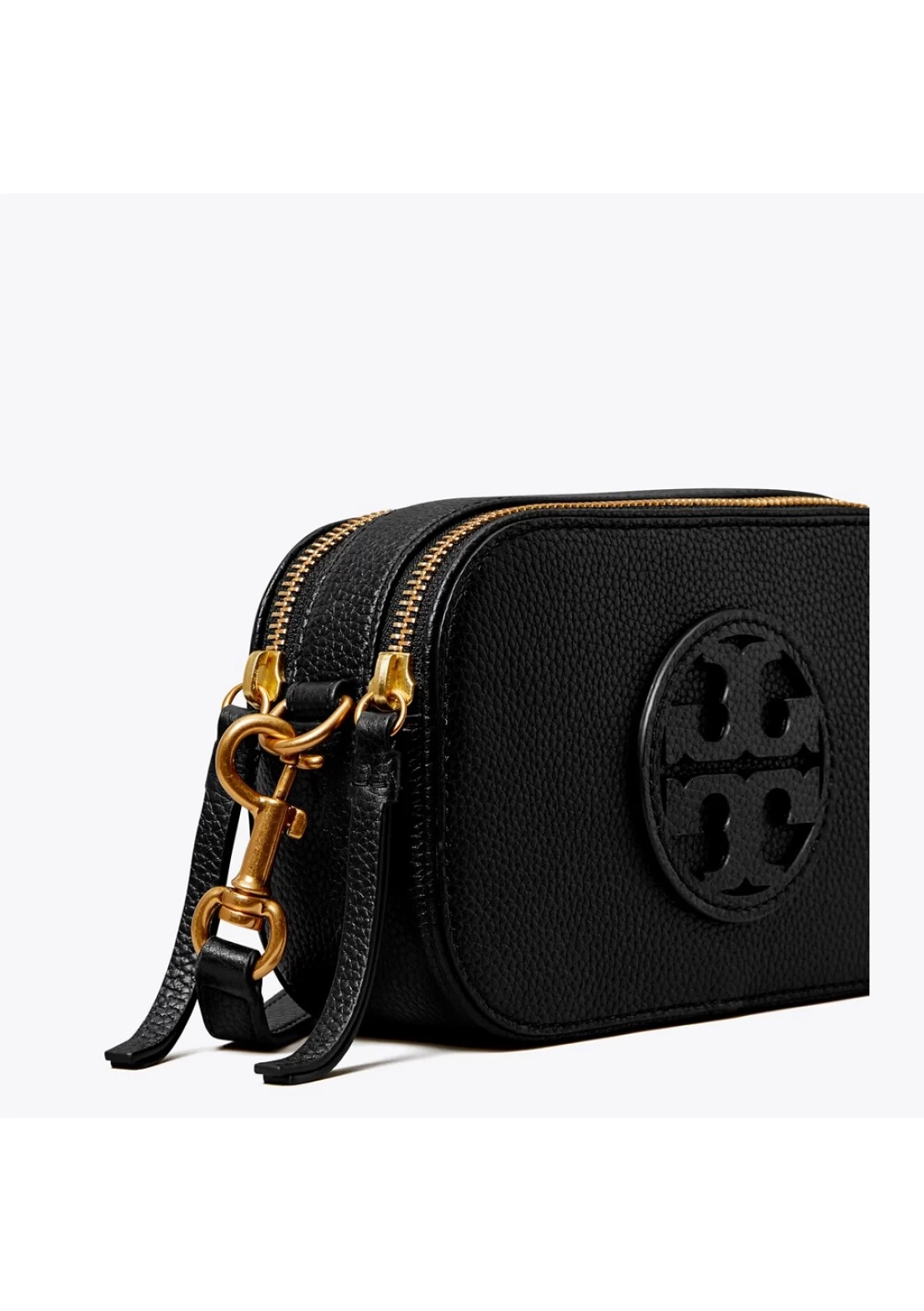 Tory Burch Mini Miller Leather Crossbody Bag In Blue