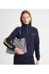 Tory Burch Small T Monogram Tote Navy Women