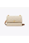 Tory Burch Small T Monogram Shoulder Bag Ivory Women